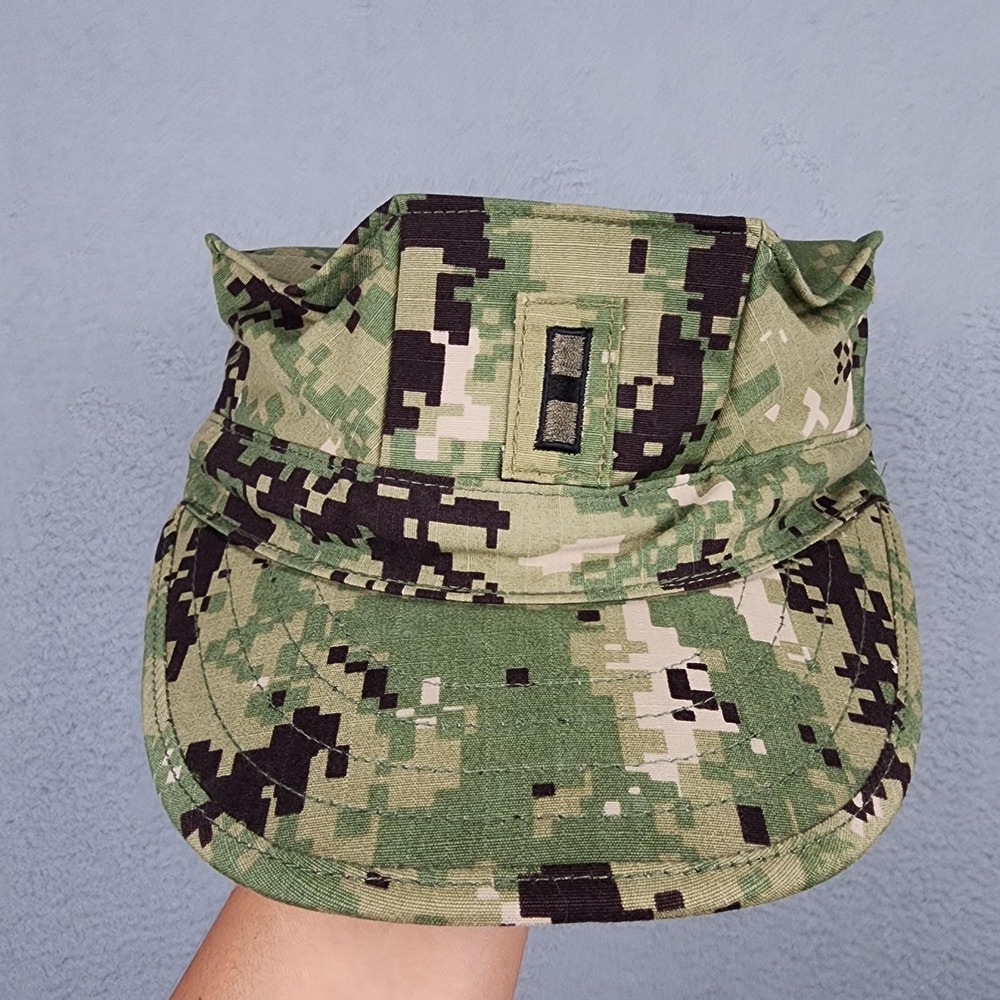 SEKRI Industries Hat Cap Fitted Mens 7 3/8 Green Camo US Navy Working Type III